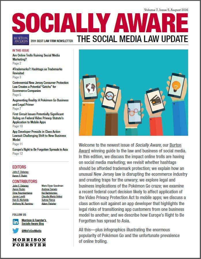 Now Available: The August Issue of Our Socially Aware Newsletter